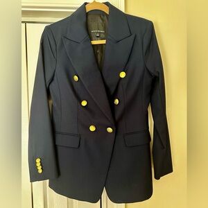 Banana Republic Women’s Captains Blazer Navy Blue Size 4
